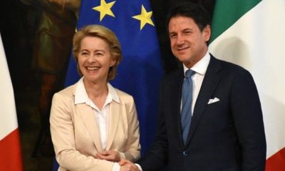 Von der Leyen: “L’Italia riceve 10 miliardi da Sure, l’Europa è con voi”